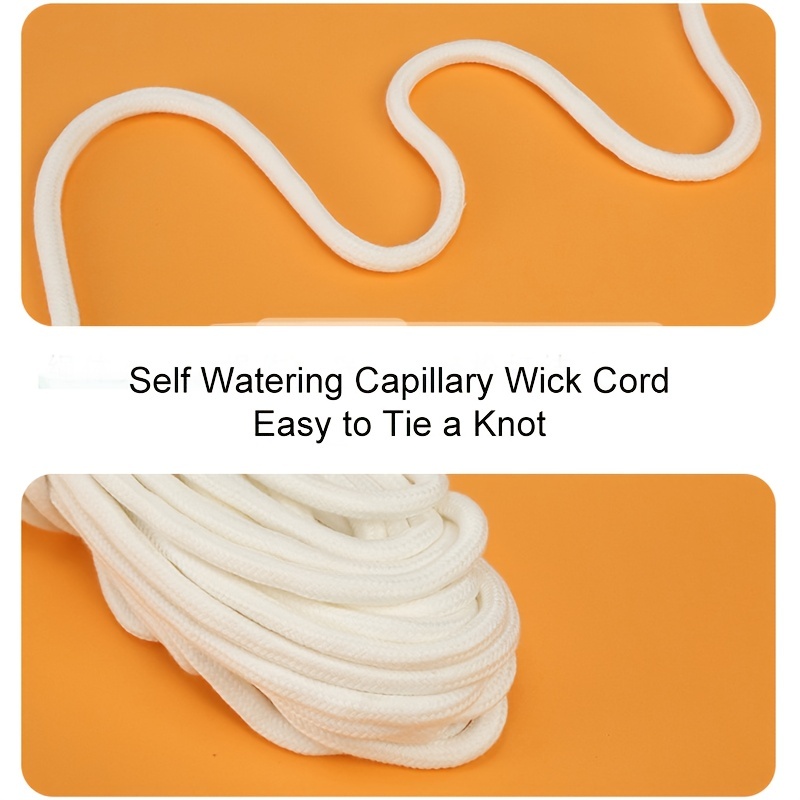 10.9 Yard Self Watering Wick Cord For Plants, Self Watering Cotton Rope  Wick Cord Hydroponic Self Watering Wick Cord For Plants For Indoor Outdoor  Pot