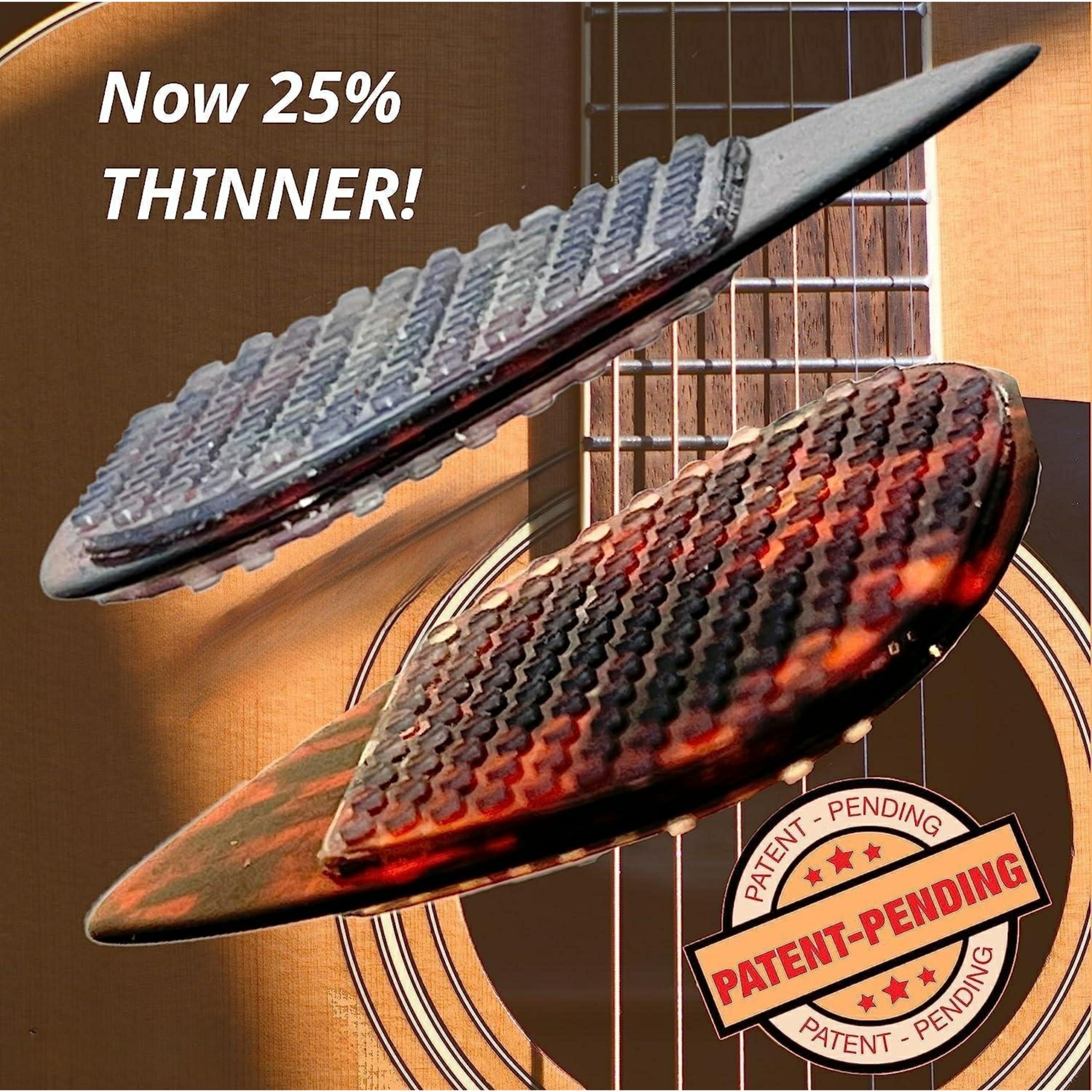 Soft Silicone Guitar Pick Non-Slip Sticker, Cut-to-Size