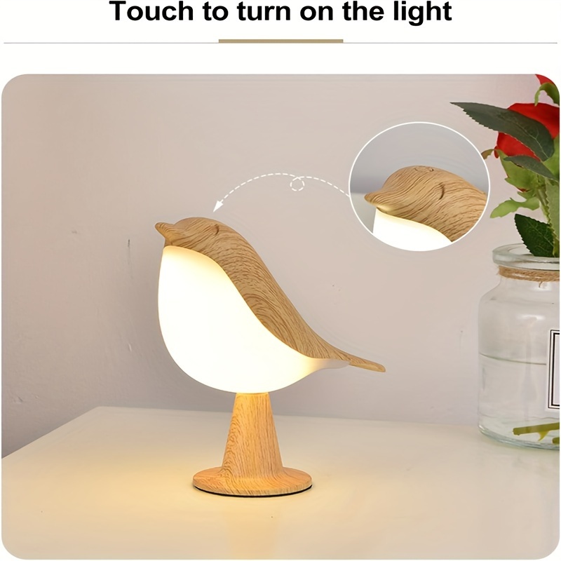 Veemoon Bird Night Light Table Lights for Desk Cordless Table Lamp Desk  Decorations Touch Sensor Nig…See more Veemoon Bird Night Light Table Lights