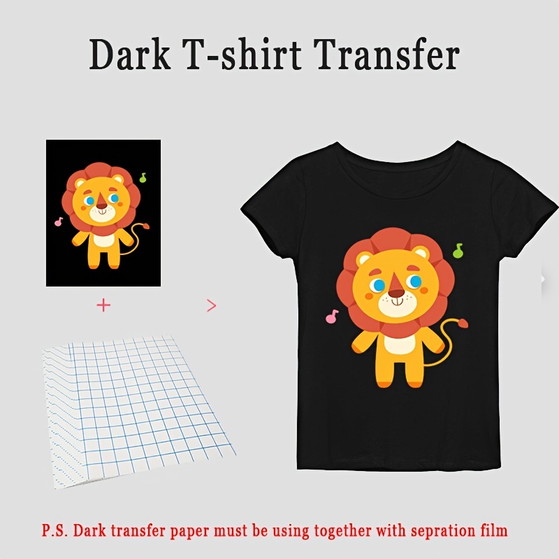 China A3 A4 Dark/Light Heat Transfer Paper for Cotton Fabric