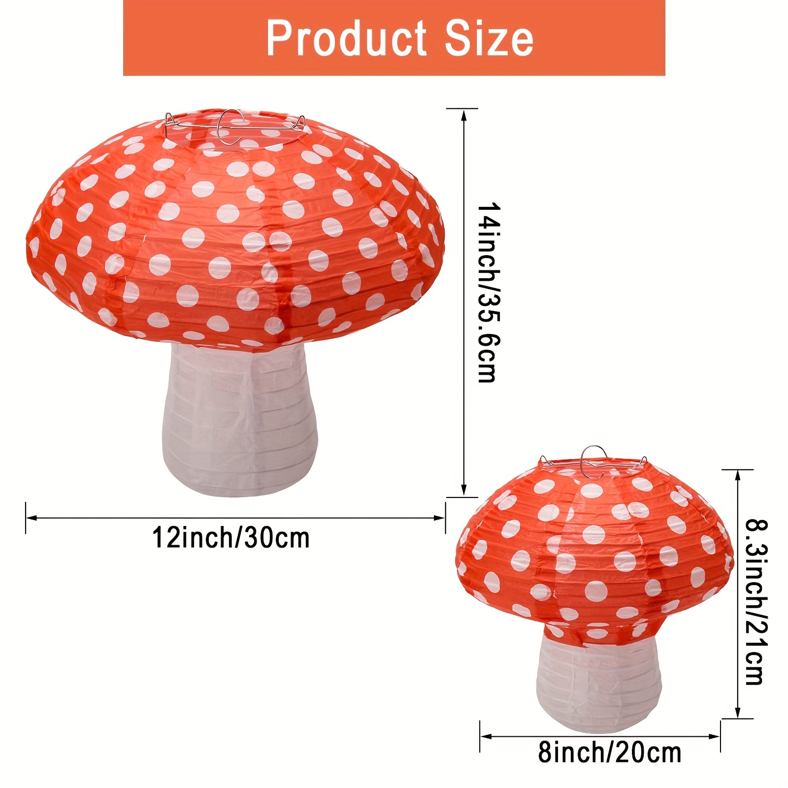 Abaodam Wedding Decor Wedding Decor Wedding Decor 3Pcs 3D Mushroom Shaped  Honeycomb Paper Mushroom Honeycomb Ornament for Birthday Party Supply, 30cm