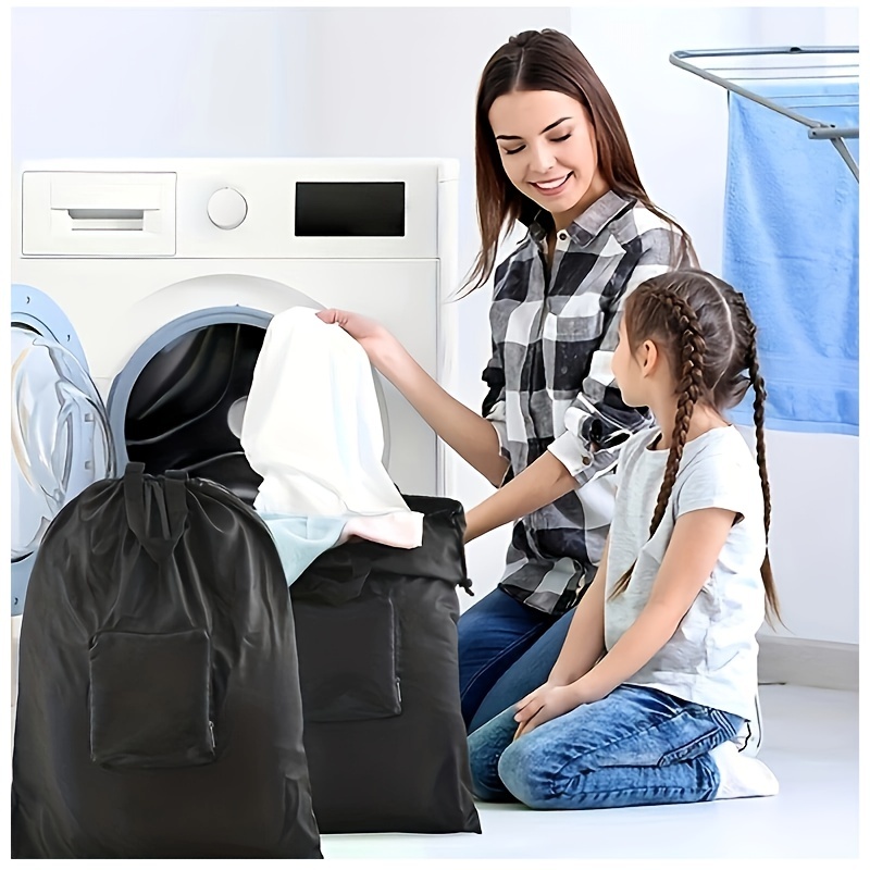 Paquete de 2 bolsas de lavandería de viaje, organizador de ropa