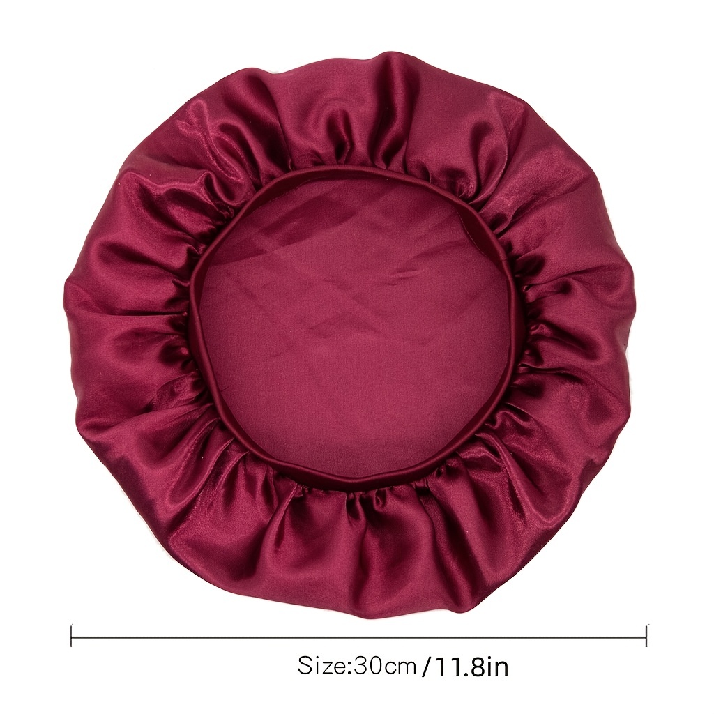Beavorty 2pcs Night Cap Tie Shower Cap Adjustable Silk Bonnet for