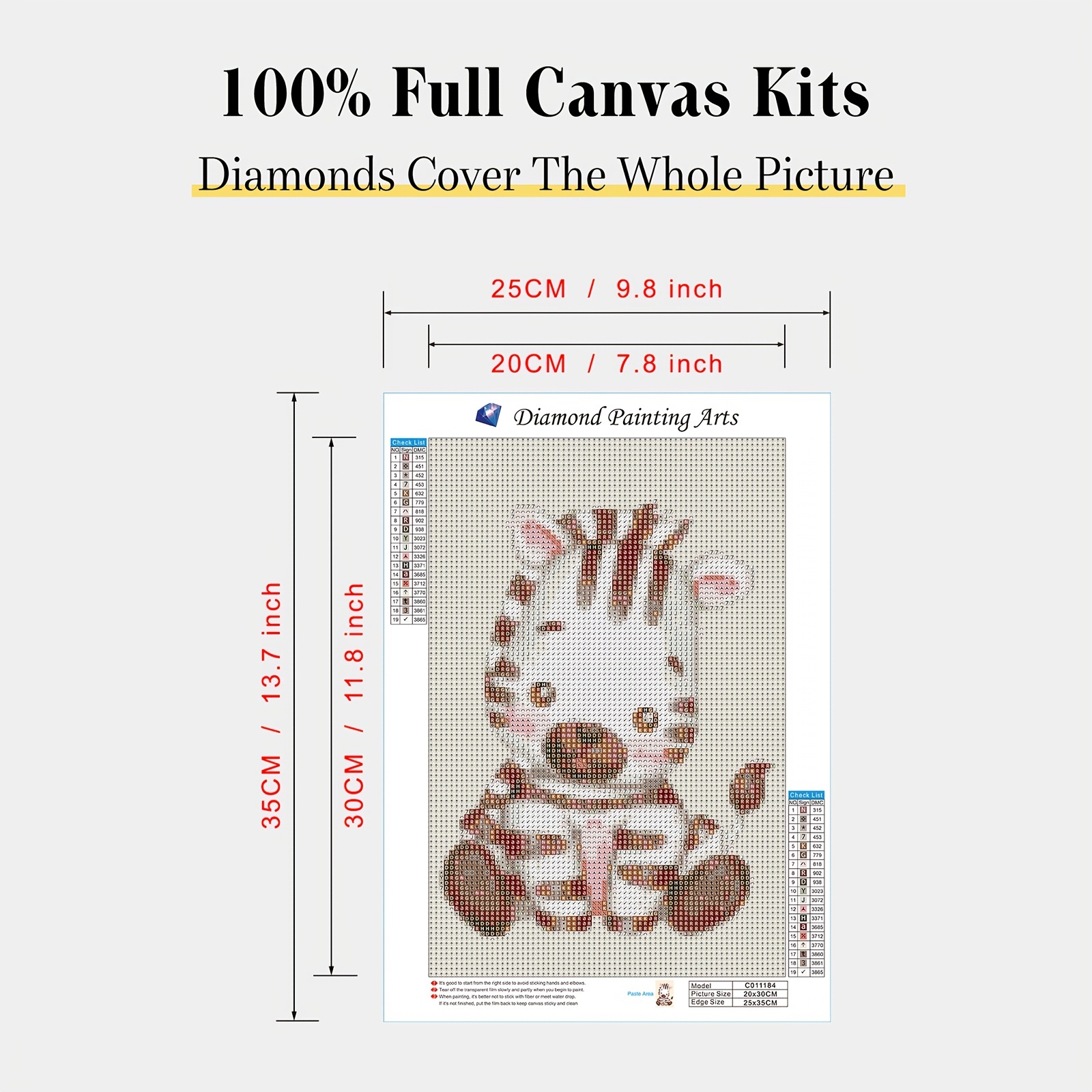 DIAMONDOUBLE Cat Diamond Painting Kits for Adults, Diamond Art for