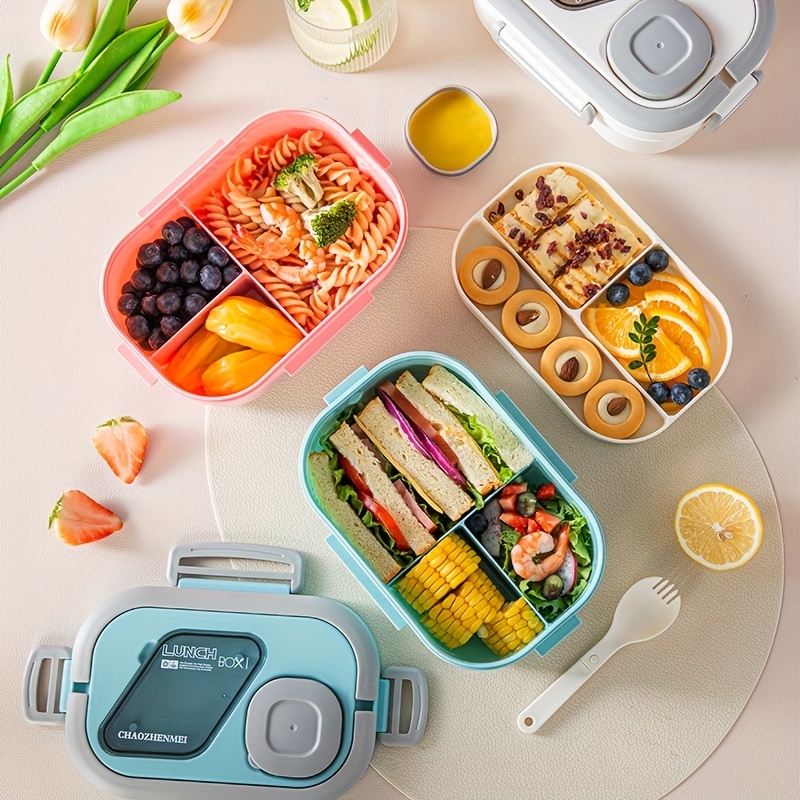 Bento Box With Cutlery, Adult Lunch Box, Salad Bowls With Salad Dressings  Container, Used To Meal Pre-prepare Food Fruit Snack, Leak Proof Food  Container, Kitchen Supplies - Temu