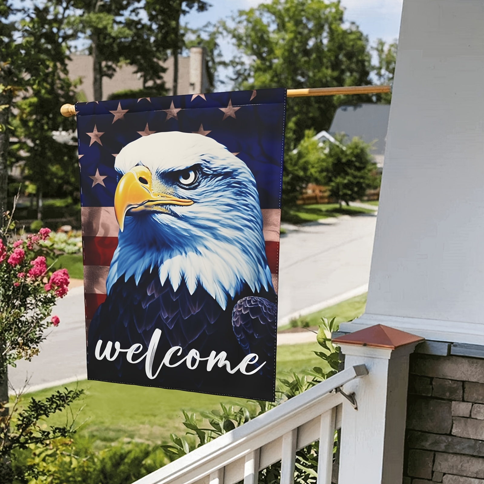  Patriotic Eagle Flag 3ft x 5ft Polyester : Outdoor