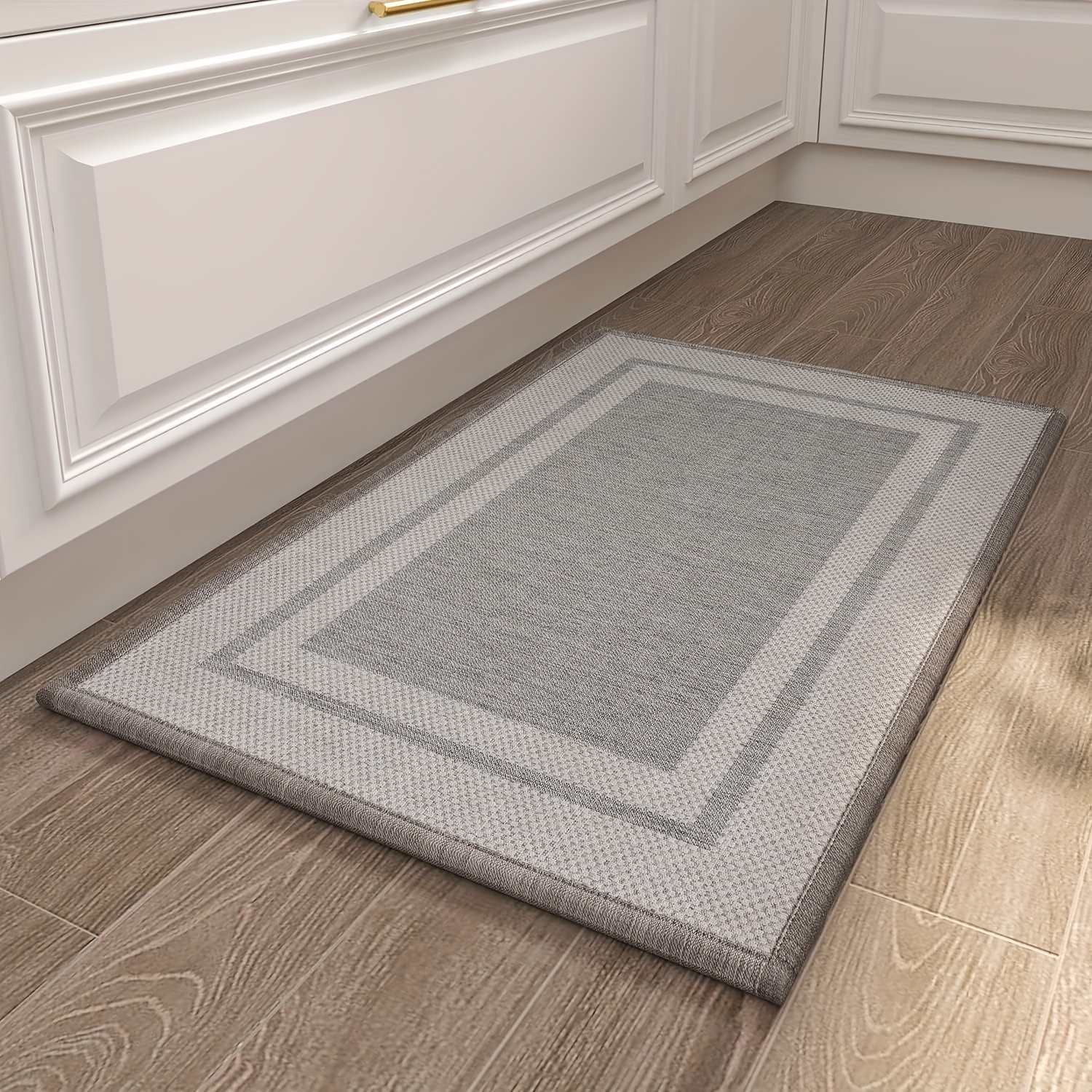 Bathroom Absorbent Floor Mat, Non-slip Quick-drying Anti-dirty Bathroom Mat,  Thickened Door Mat, Coral Fleece Carpet, Household Three-piece Set - Temu