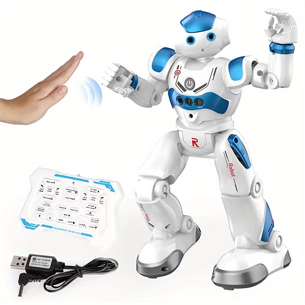 Intelligent Robot Multi-function USB Charging Children's Toy Dancing Remote  Control Gesture Sensor Toy Kids Birthday Gifts