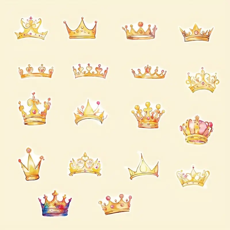 Crown Stickers Exquisite High value Funny Creative - Temu