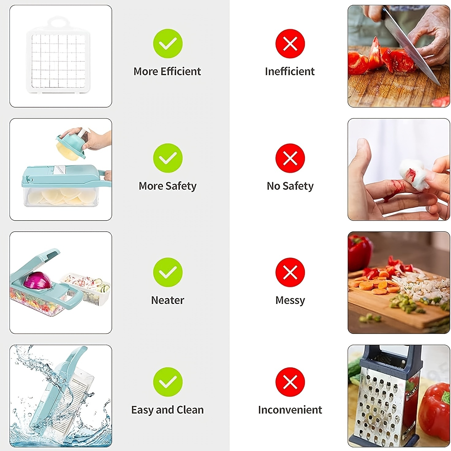 Tritaverdure Multifunzionale 16 Pezzi Tritatutto Alimenti - Temu Italy