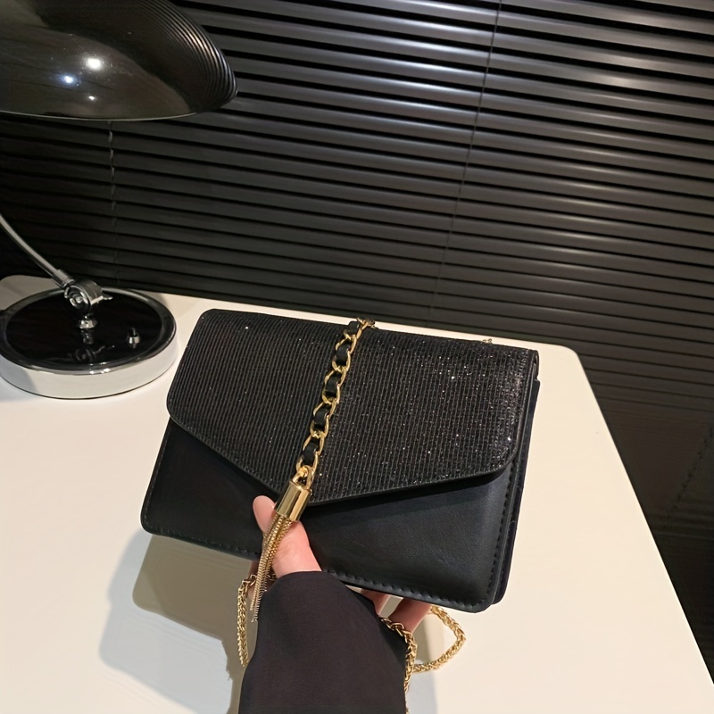 Solid Color Pu Leather Shoulder Bag Magnet Zipper Stylish - Temu