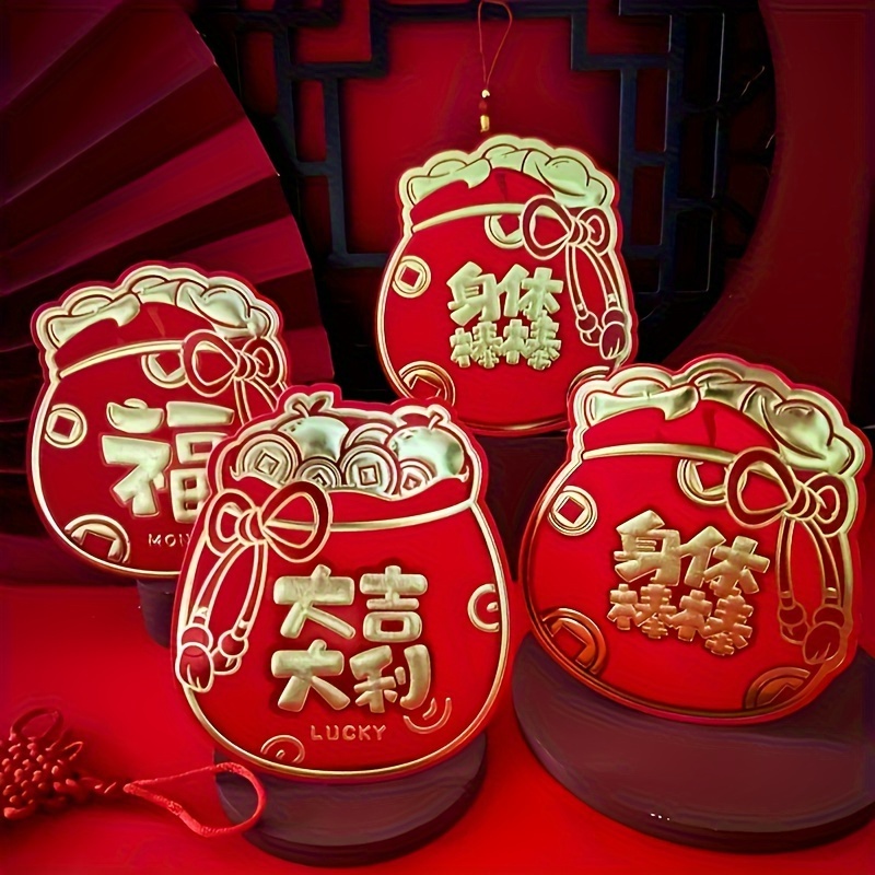 LUTER 36pcs Enveloppes Rouges Chinoises, Enveloppe Nouvel an Chinois Hong  Bao avec Motifs Chinois Classiques et Mots de Bénédiction Poches Porte  Bonheur pour la Fête du Printemps : : Fournitures de bureau