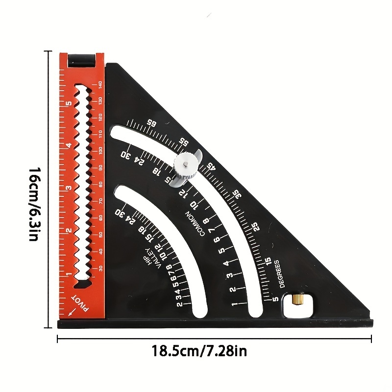 1pc 6 Pollici PMMJ Pieghevole Triangolo Righello Carpentiere - Temu Italy