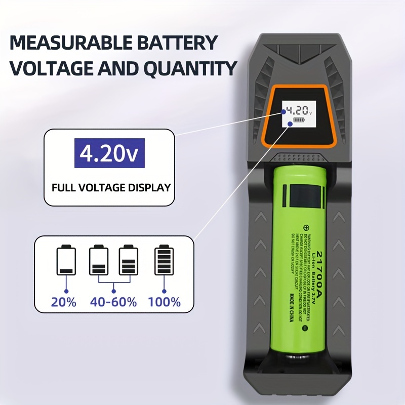 PowerKAN 21700 Chargeur De Batterie Adapté Pour Batterie Li - Temu Belgium