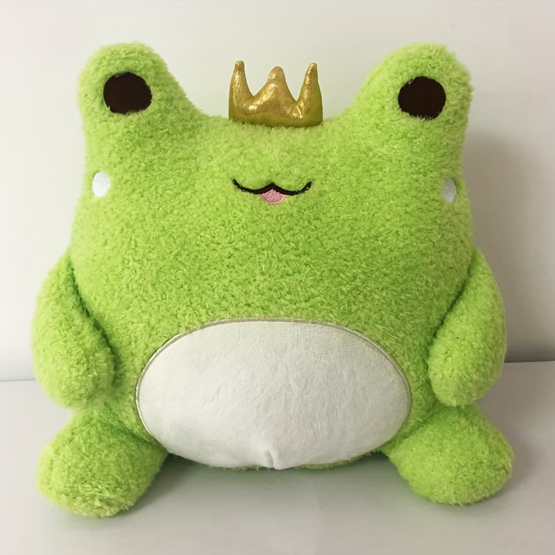 25cm/9.84inch Cute Crown Frog Plush Toy Decoration