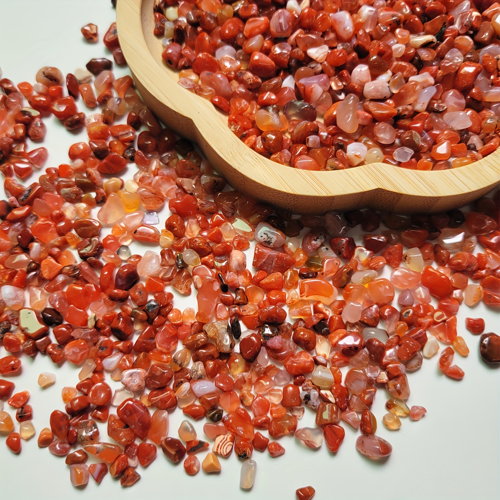 Natural Carnelian Chips Crystals Bulk Gemstones Tumbled Agate