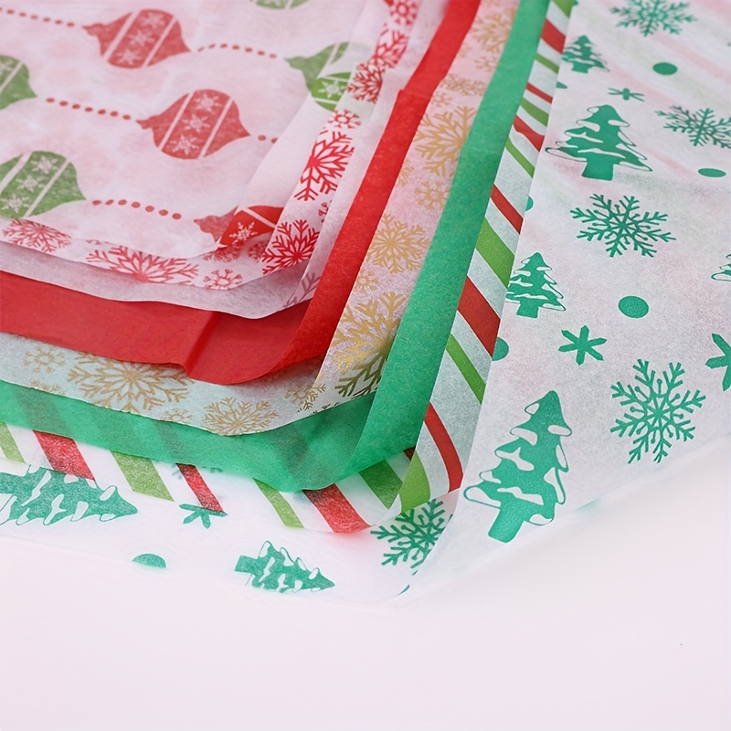 10Sheets 50*66CM Christmas Tissue Paper Craft Paper Floral
