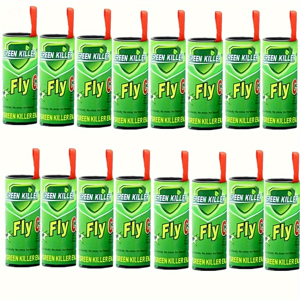 48 x Pièges Attrape Mouche Moustiques Collants Papier Tue Mouches GREEN  KILLER