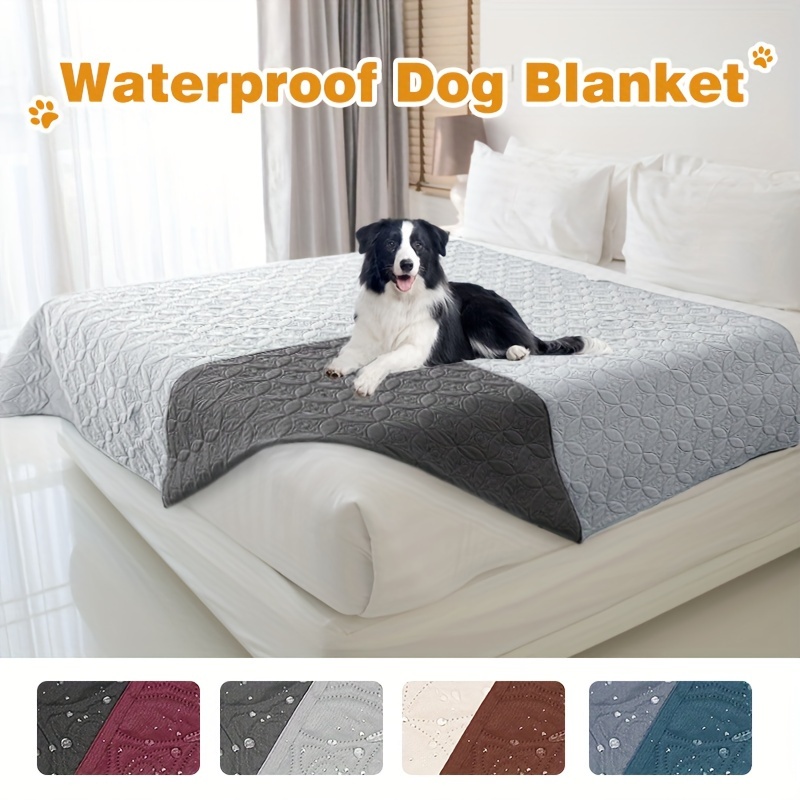 

1pc Soft Double-sided Dog Blanket Waterproof Anti-scratch Dog Blankets Suitable For Large Pets, Suitable For Beds, Sofas, And Furniture