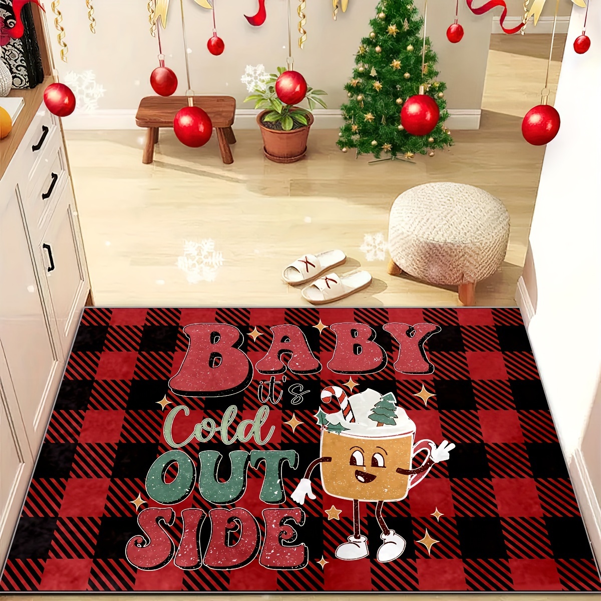 Baby It's Cold Outside Christmas Doormat