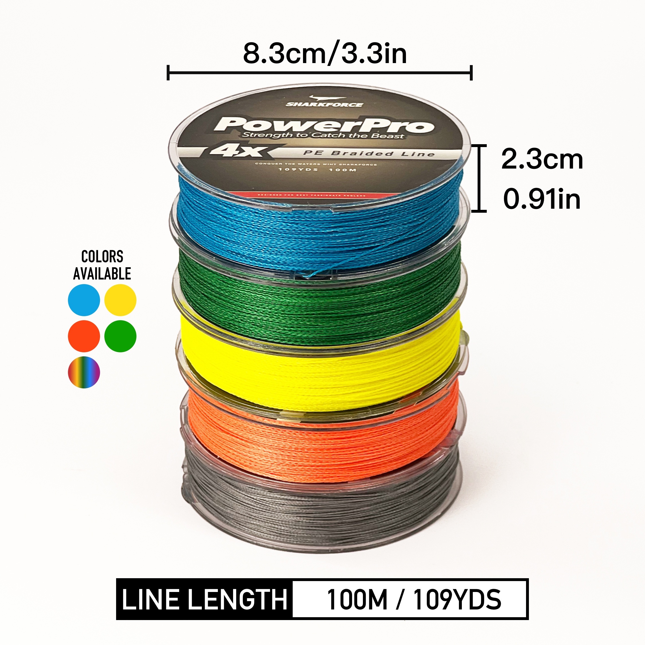 4 Strands Braided Fishing Line Super Strong Abrasion - Temu Canada