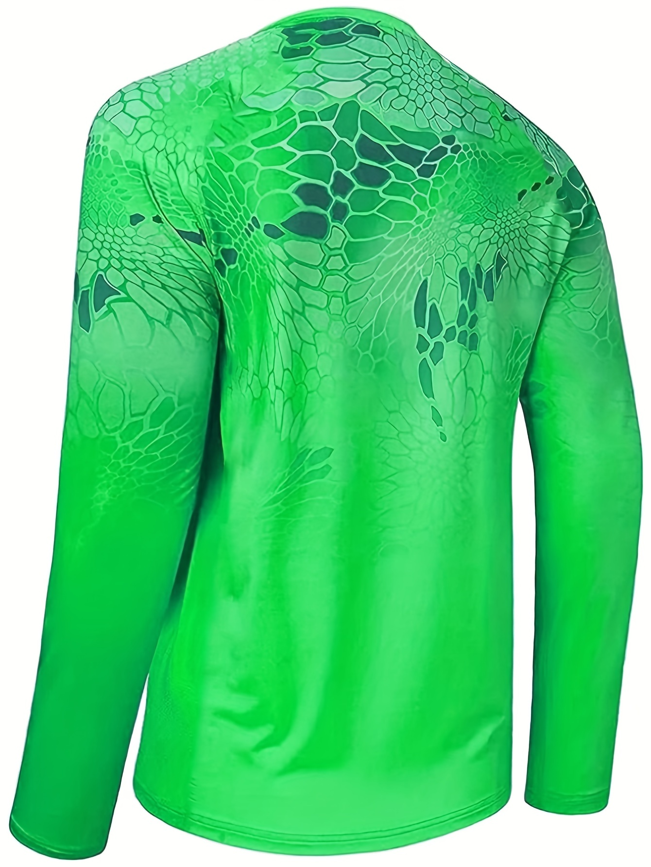 Eashery Hawaiian Shirt Sun Protection Soild Anti-Static Waterproof  Breathable Fast Dry SPF Hiking Fishing Short Sleeve Shirts Green X-Large