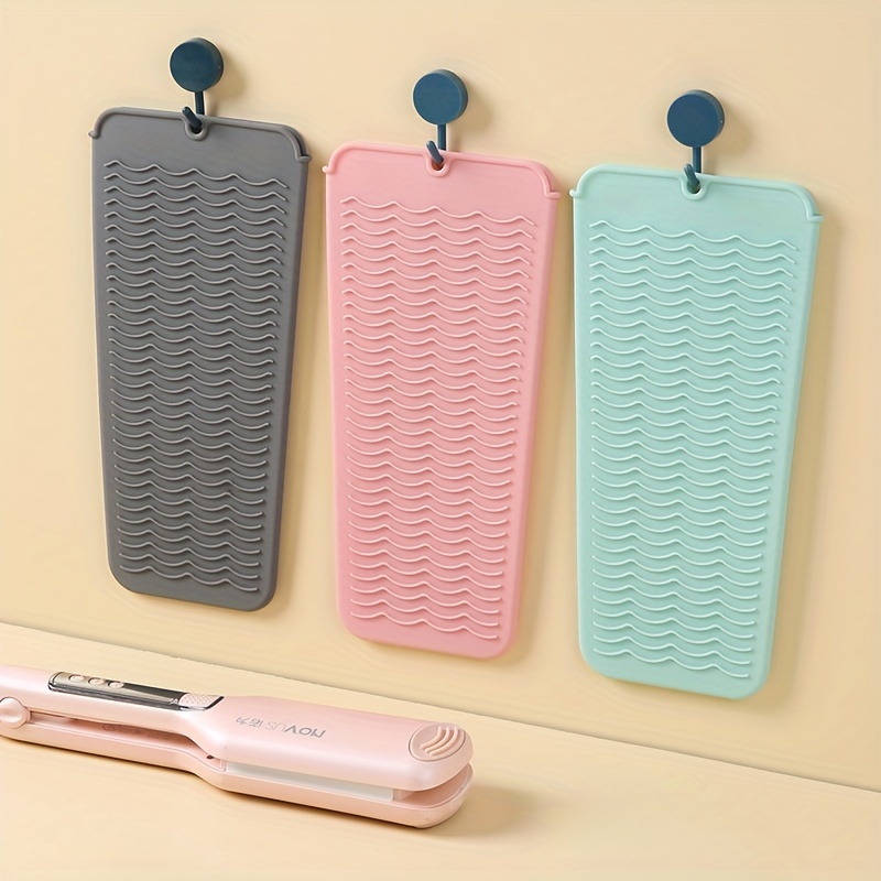 Silicone Heat Resistant Travel Mat Pouch for Curling Iron Hair Straightener  Multi-function Non-slip Flat Iron Hair Styling Tool - AliExpress