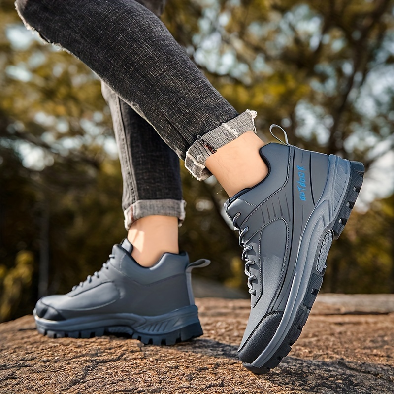 Hiker Lace Up Flat Ankle Boots