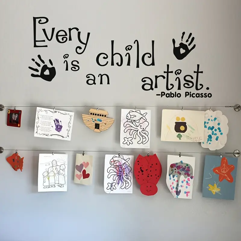 1pc Every Child Is Artist Wall Art Decals Picasso - Temu Austria
