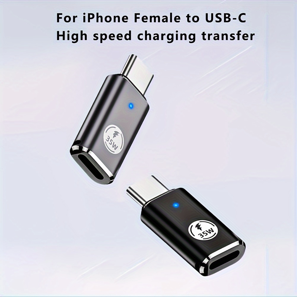 3 Pack USB C Male to Lightning Female Adapter, Compatible with iPhone 12,  11 Pro Max, iPad Air, Samsung Galaxy Note S20, S21 - DURABLE & CONVENIENT
