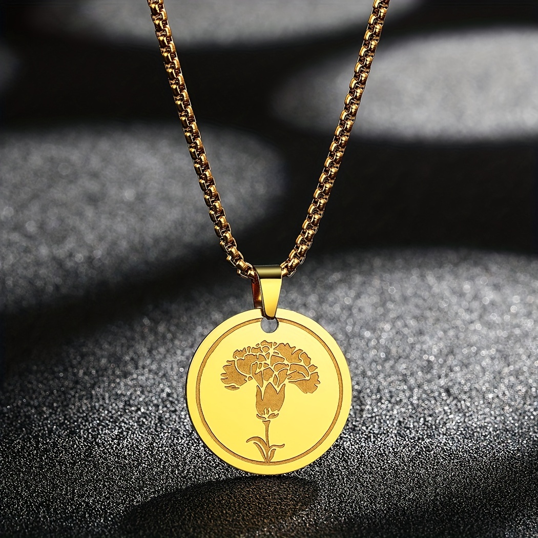 Carnation Locket Necklace