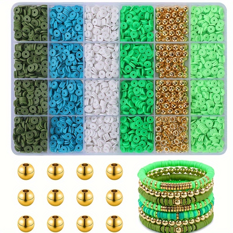 Teresa  MomsWhoSave.com on X: #ad 🔥Save 60%!🔥 Gionlion 6000 Pcs Clay  Beads for Bracelet Making, 24 Colors Flat Beads for Friendship Bracelet  Kit, Polymer Clay Heishi Beads with Charms for Jewelry