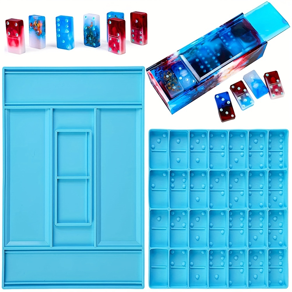 Domino Card Silicone Mold Diy Epoxy Resin Candy Molds Clay - Temu