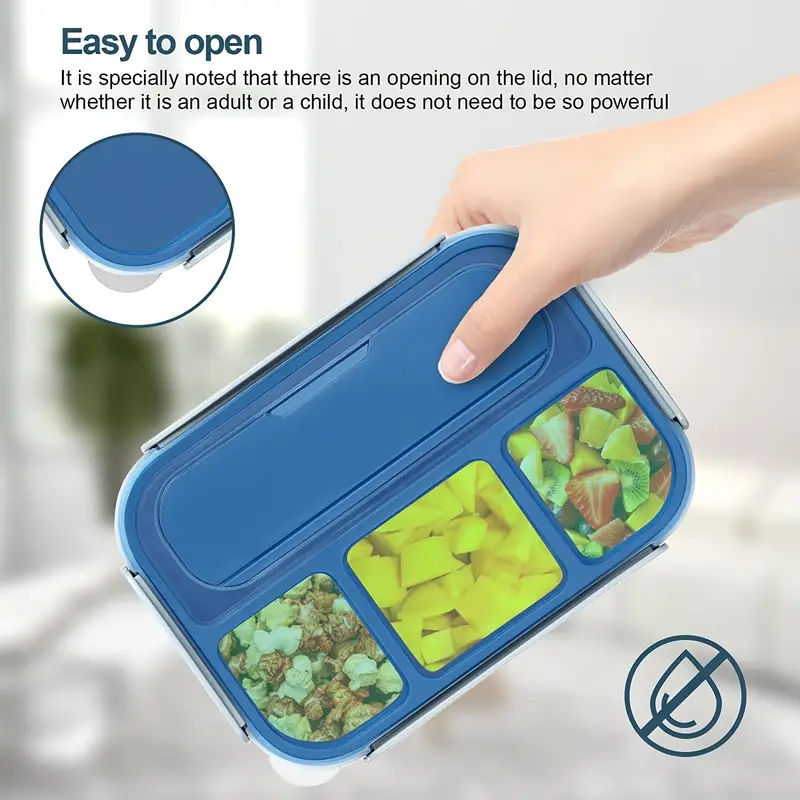 Insulated Lunch Box With 4 Compartments - Perfect For Teens