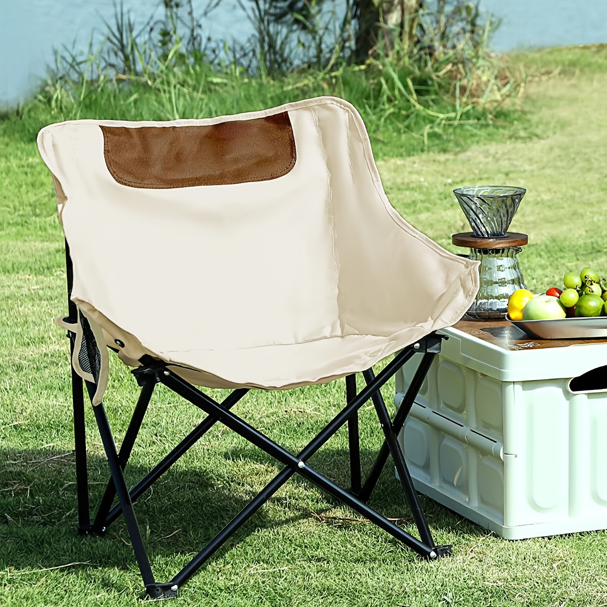 Portable Folding Moon Chair for Outdoor Camping & Picnic