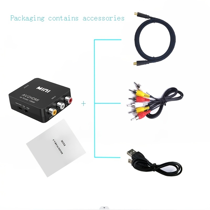 Adaptateur audio vidéo convertisseur compatible péritel vers HDMI, câble de  conversion pour HDTV, STB, VHS, DVD, décodeur, PS3, PAL, NTSC - AliExpress