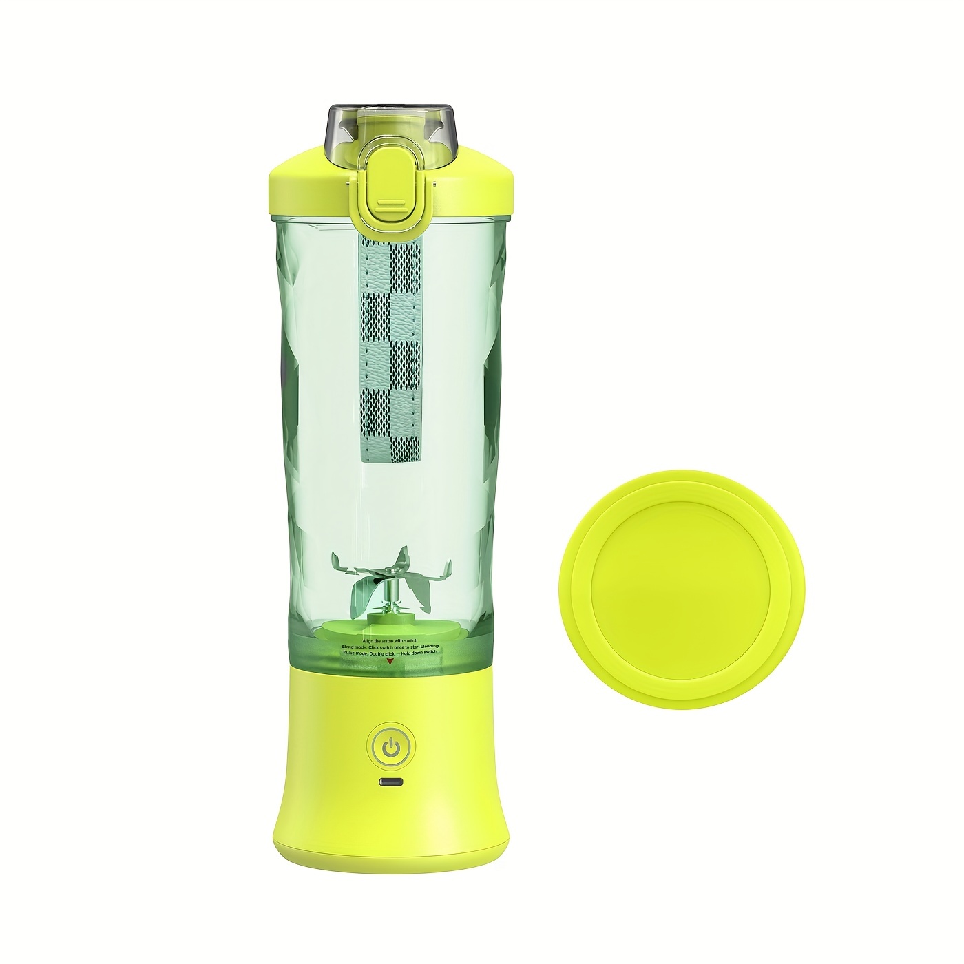 Portable Blender, Electric Juicer Cup Portable High Borosilicate Glass Cup  With Leather Handle, Portable Drinking Port Water Bottle For School Travel  Summer Essential Beach Vacation Essential Back To School Supplies - Temu