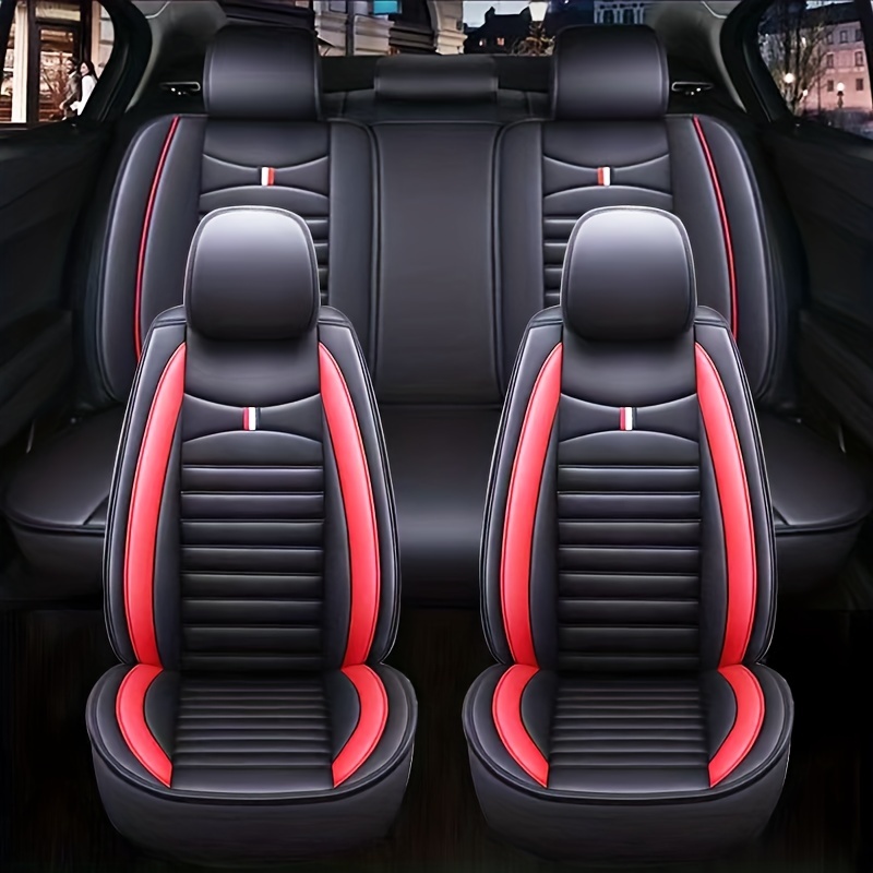Seat Universal Model Car Seat Cover Cushion Fully Surrounded Genuine  Leather Car Seat Protector Car Interior Accessories Free Shipping, Free  Returns Temu Japan