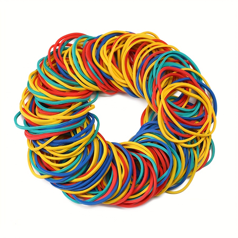 Colorful Rubber Bands Rubber Bands Office Supplies Rubber - Temu