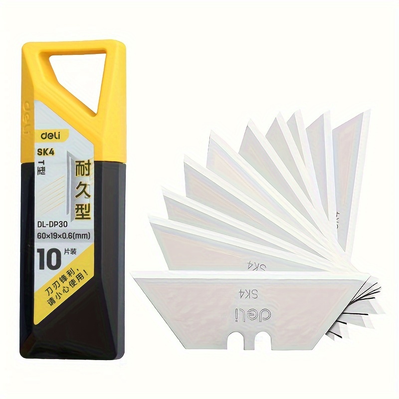DELI Utility Knife Cutter Blades Replacement 10PCS Pack Paper Cutter Snap  Off Cutting Knife Blade SK5
