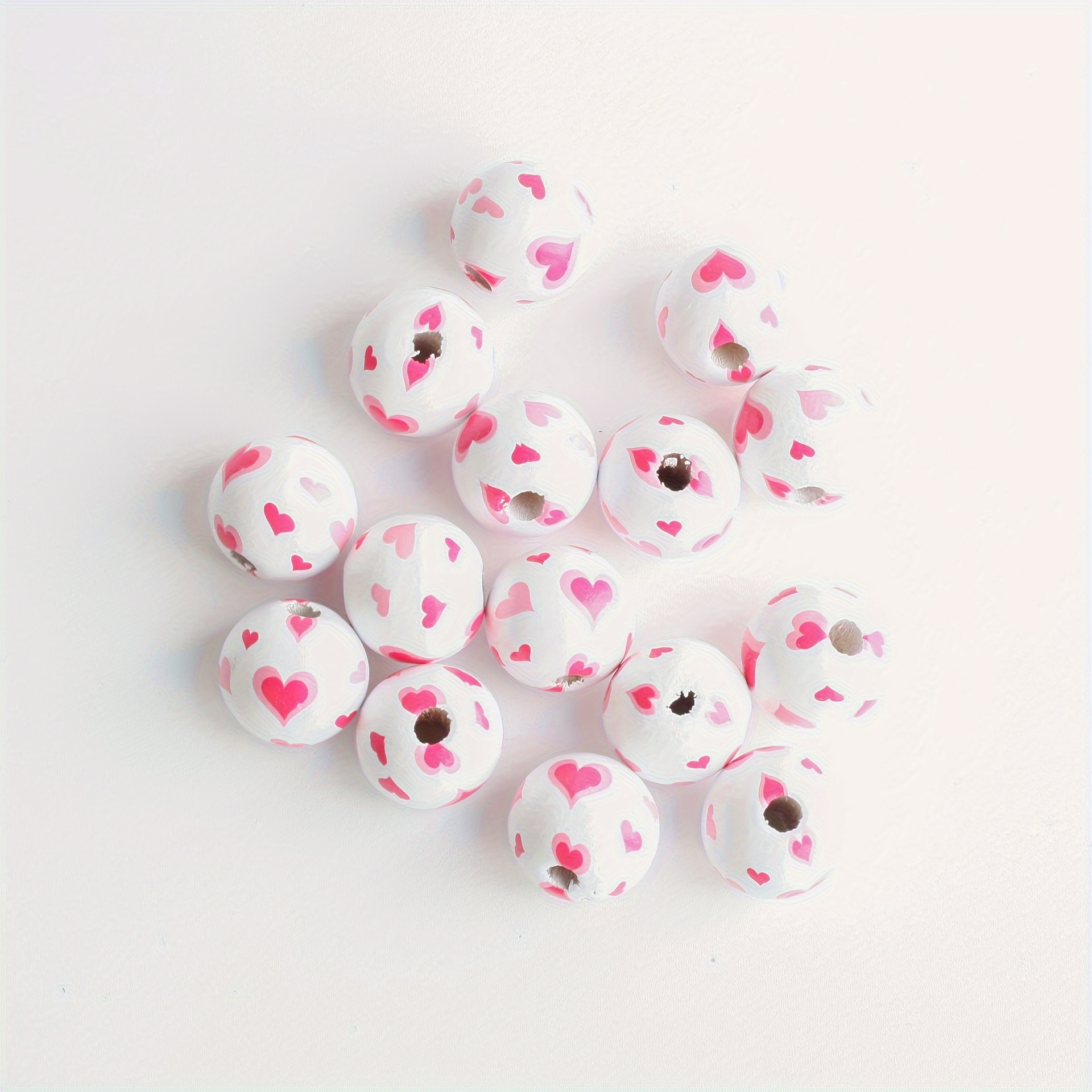 Valentine's Day Craft Beads Round Colorful Beads Farmhouse - Temu