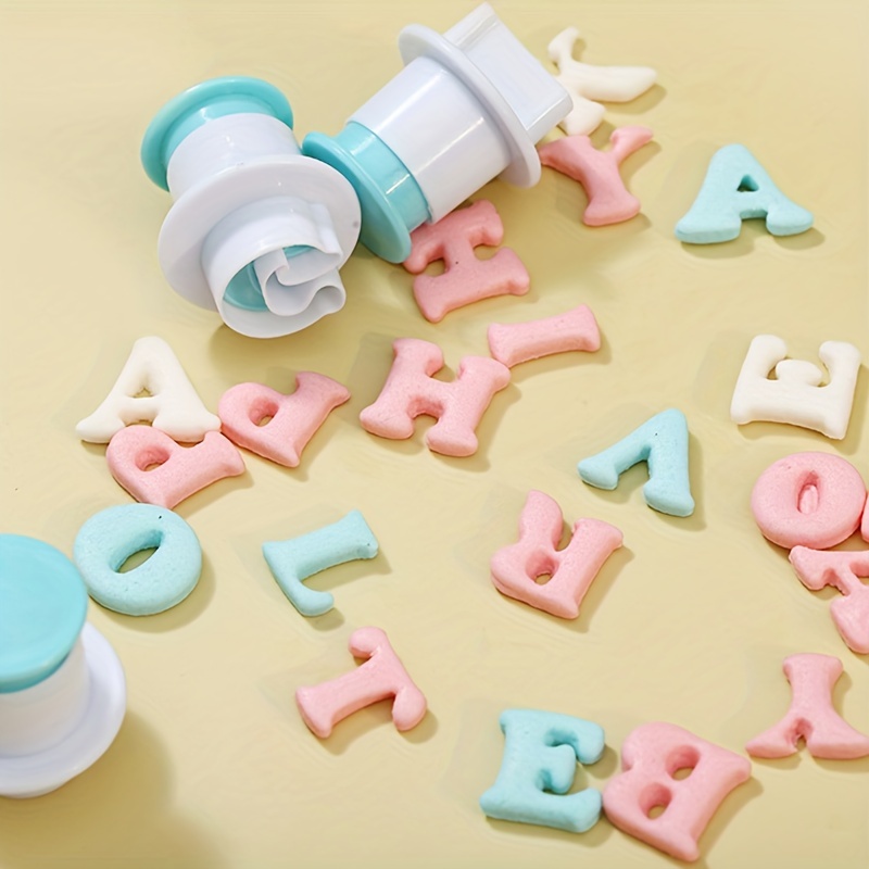 Baking Pastry Molds Upper Lowercase Alphabet Numbers Cookie - Temu