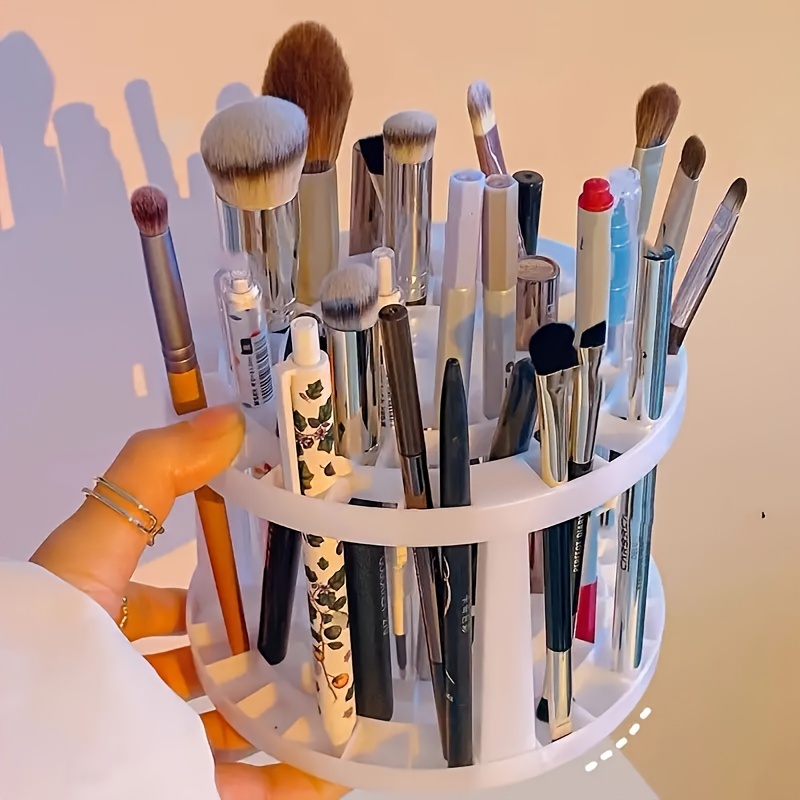 Multifunctional Makeup Brush Holder, 1pc Plastic Makeup Brush