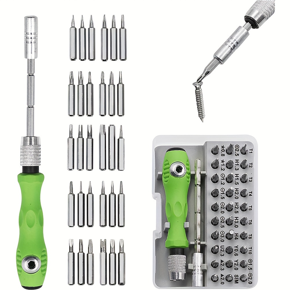 

Mini Precision Screwdriver Set, 32 In 1 With 30 Bits Screwdriver Kit, Magnetic Screwdriver Repair Tool Set For Mobile Phone, Pc, Laptop, Watch, Computer Repair