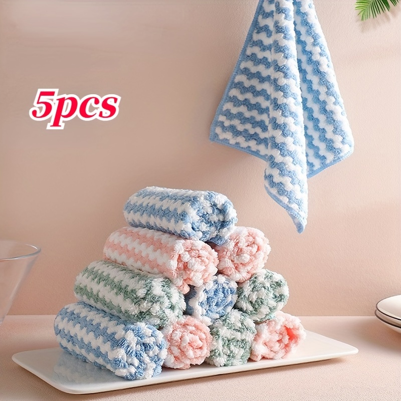 Microfiber Dish Cloths: Super Absorbent Dishwashing Towels For Daily  Cleaning & Kitchen Supplies - Random Colors - Temu
