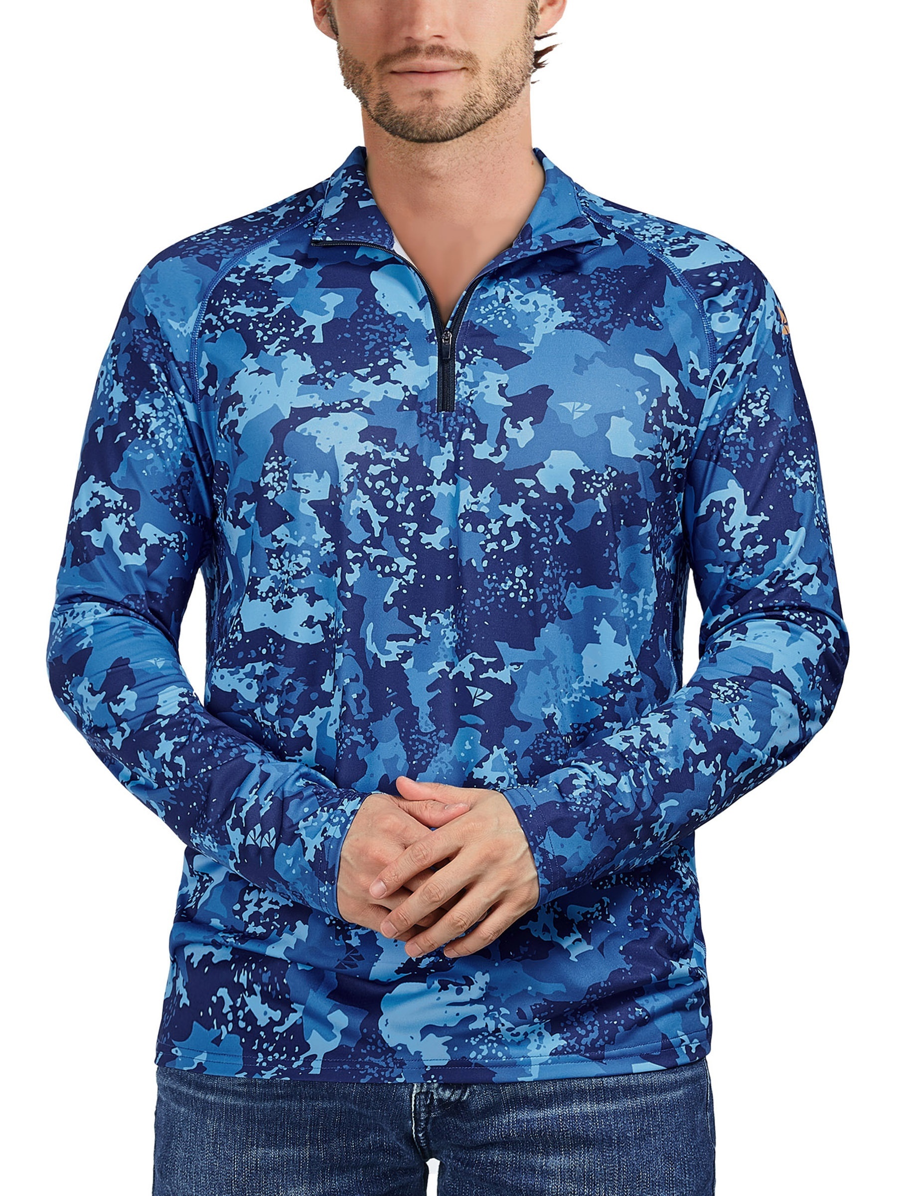 Men's Upf 50+ Sun Protection Camo Shirt: Quick Dry - Temu United