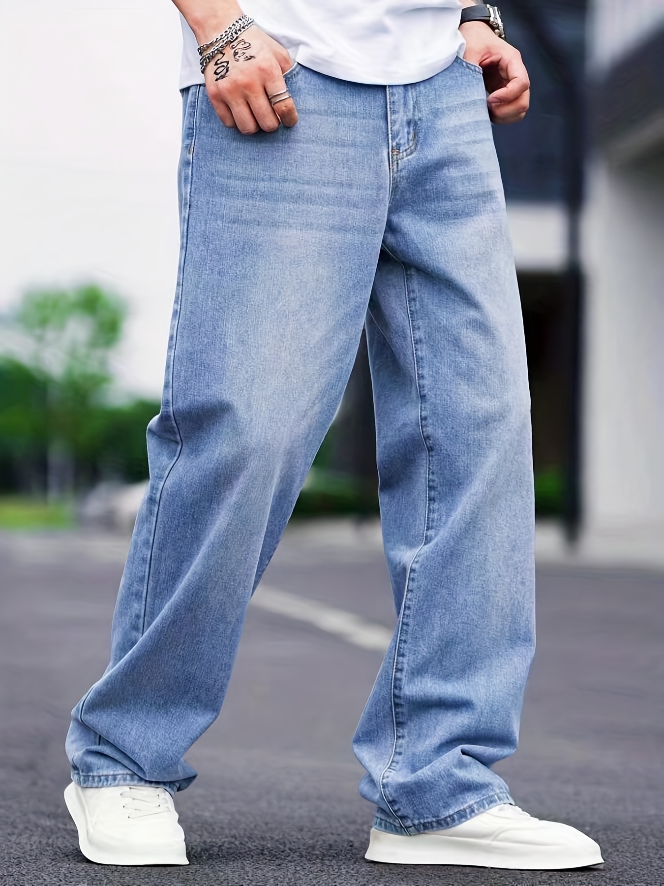 Pantalon De Mezclilla Casual Para Hombre 'El Norteño' *Azul Oscuro-126633*  - BELLEZA'S