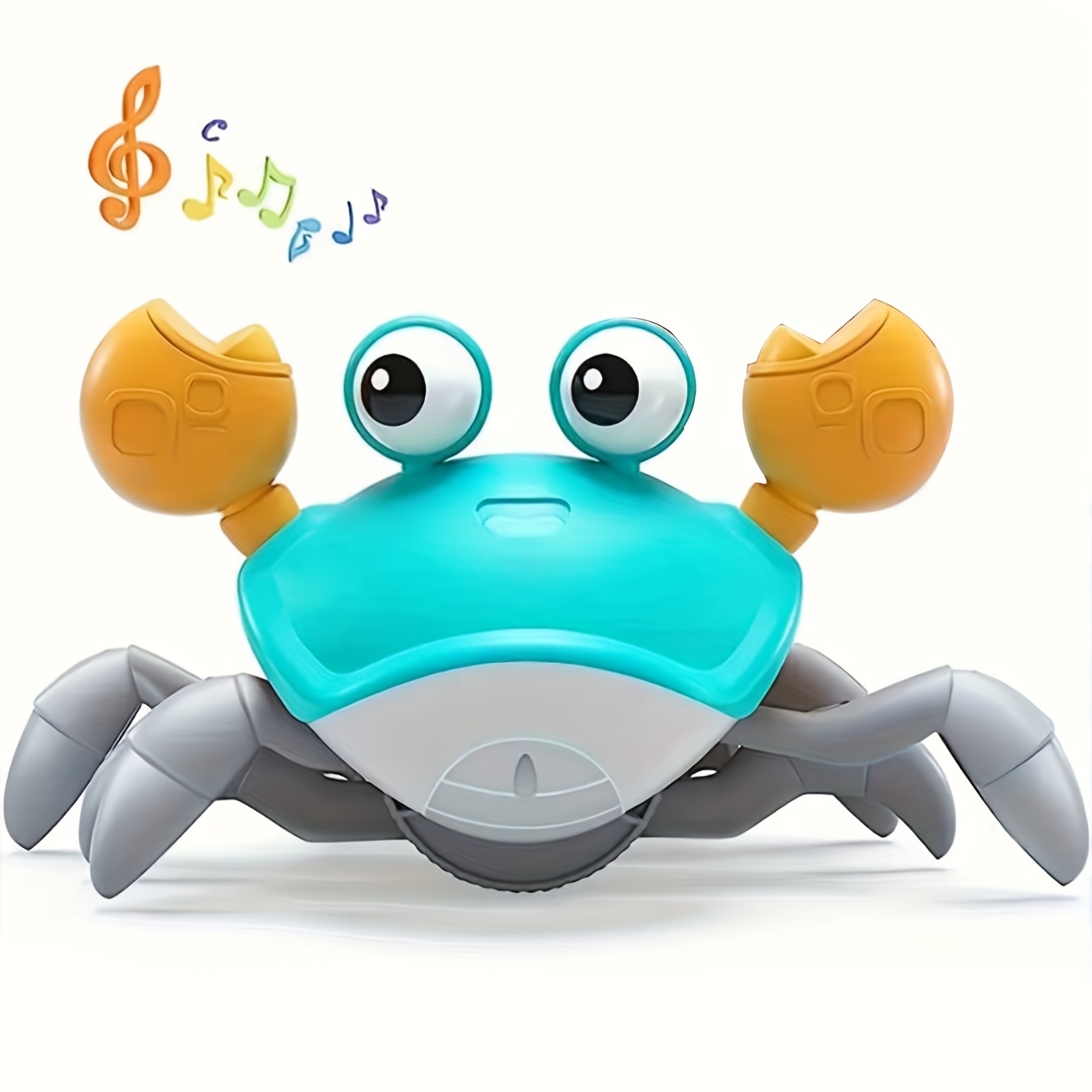 Jouet pour bébé en forme de crabe marchant avec musique et lumière