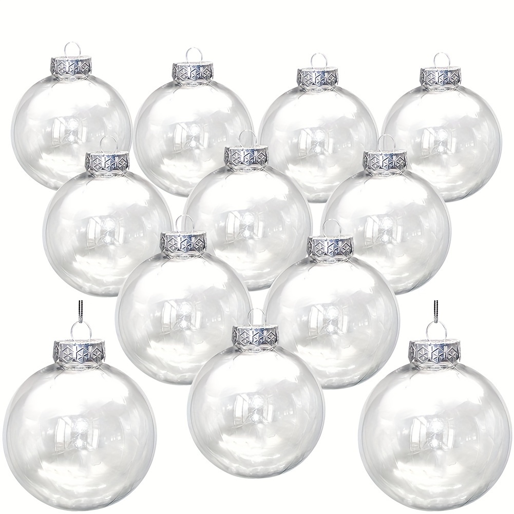 12 Pack - 5.5 Inch Christmas Light Bulb Ornament, Clear Plastic Fillable  DIY Light Bulb w/Screw Caps -Great for DIY Crafts, Candy - Wholesale Craft  Outlet