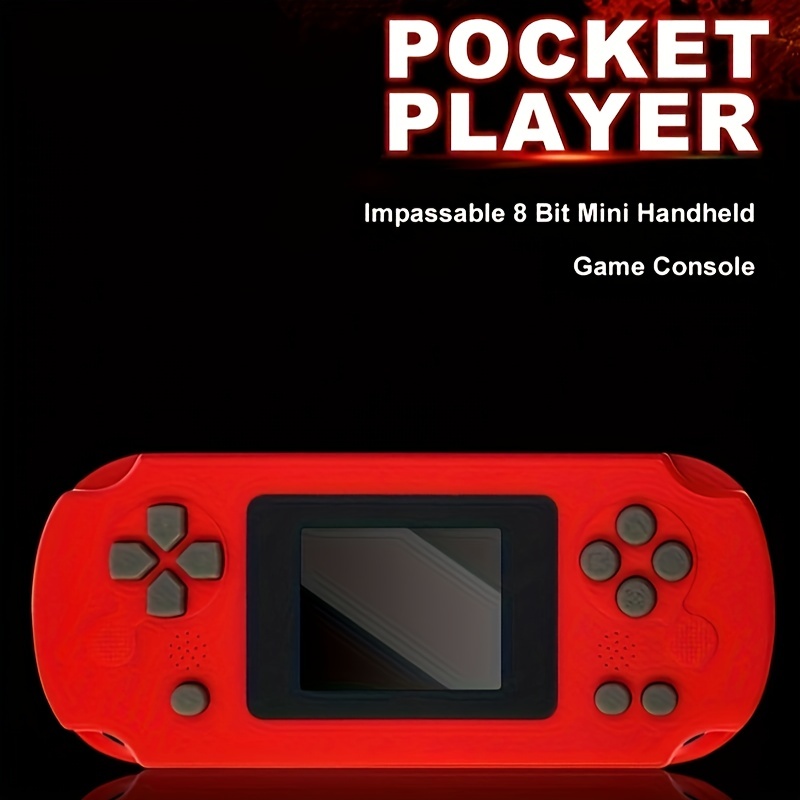 Pocket Handheld Retro Game Console Red